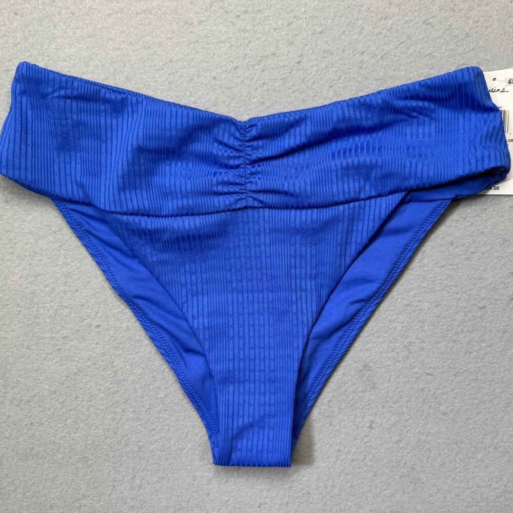 Raisins Juniors' Waikiki Ribbed Bikini Bottoms - Blue large $42